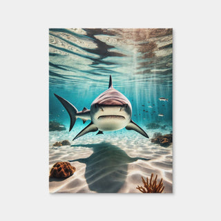 AUTO-MOCKUP WHITE | Bull Shark in Shallow Waters | 1 Piece | Gallery Wrap Canvas | group=3x4