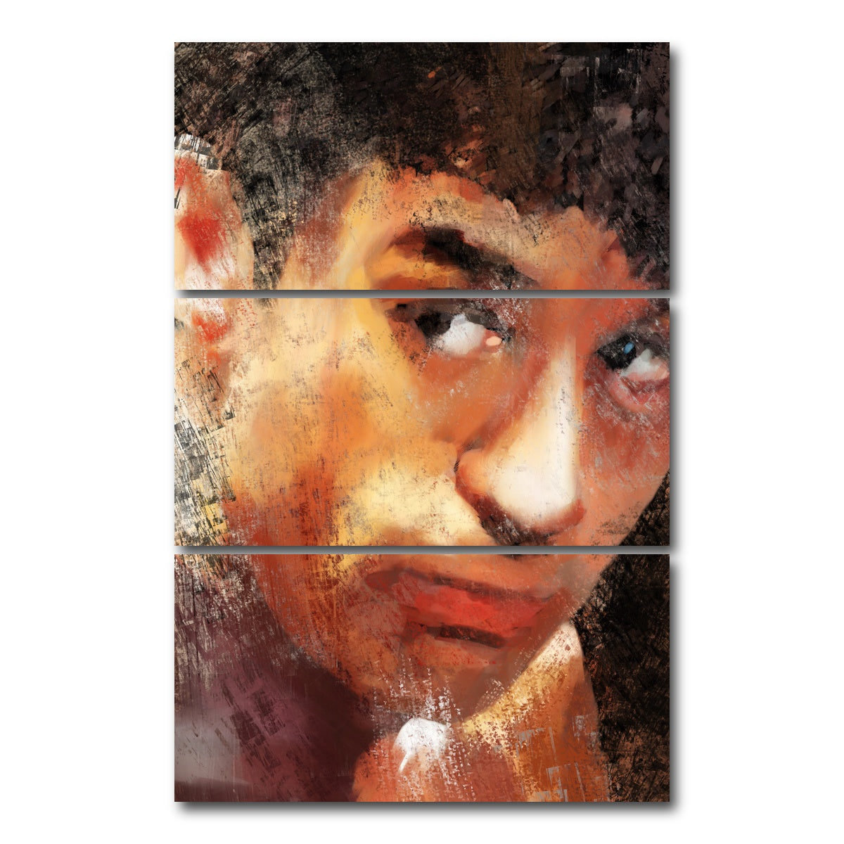 AUTO-MOCKUP WHITE | Bull | 3 Piece | Gallery Wrap Canvas | group=12x24_stacked