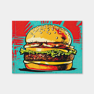 AUTO-MOCKUP WHITE | Burger King Warhol Style | 1 Piece | Gallery Wrap Canvas | group=4x3