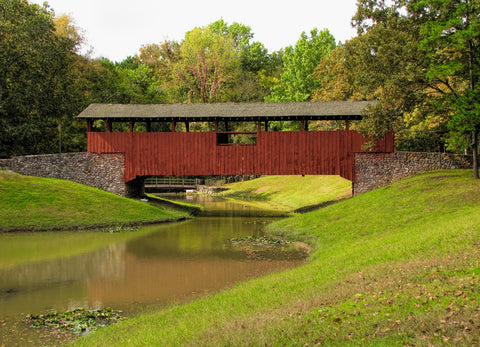 Burns Park Covered Bridge Wall Art