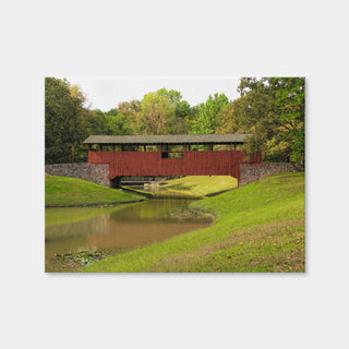 AUTO-MOCKUP WHITE | Burns Park Covered Bridge | 1 Piece | Gallery Wrap Canvas | group=4x3