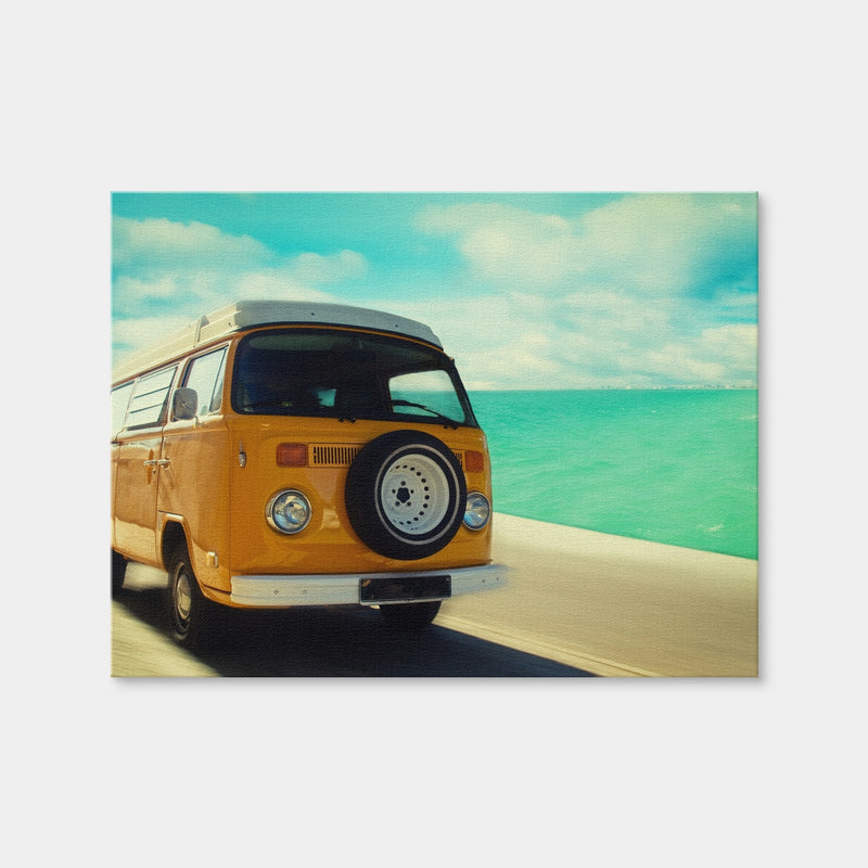 AUTO-MOCKUP WHITE | Bus by the Coast | 1 Piece | Gallery Wrap Canvas | group=4x3