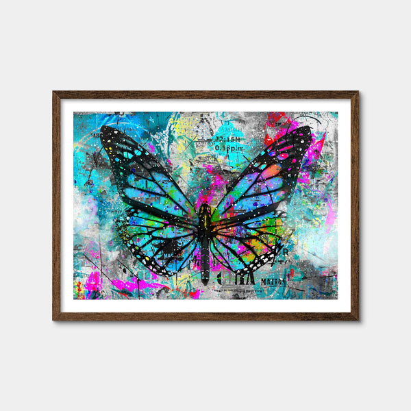 Butterfly Paint Wall Art — Framed Print Format preview