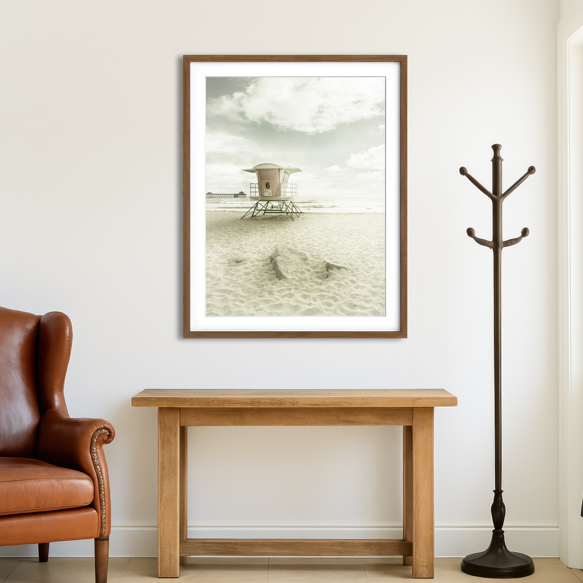 California Vintage Imperial Beach Wall Art