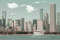CHICAGO Skyline urban vintage style Wall Art