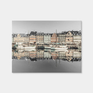 AUTO-MOCKUP WHITE | COPENHAGEN VINTAGE Nyhavn in the Morning | 1 Piece | Gallery Wrap Canvas | group=4x3