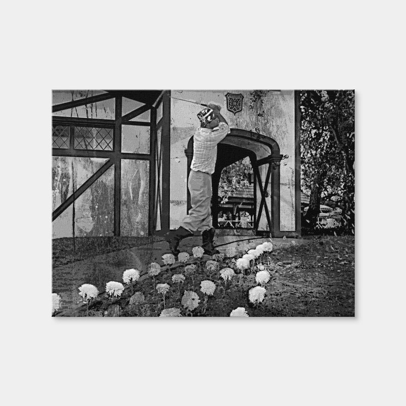 AUTO-MOCKUP WHITE | Caddyshack Cinderella Story Grayscale | 1 Piece | Gallery Wrap Canvas | group=4x3