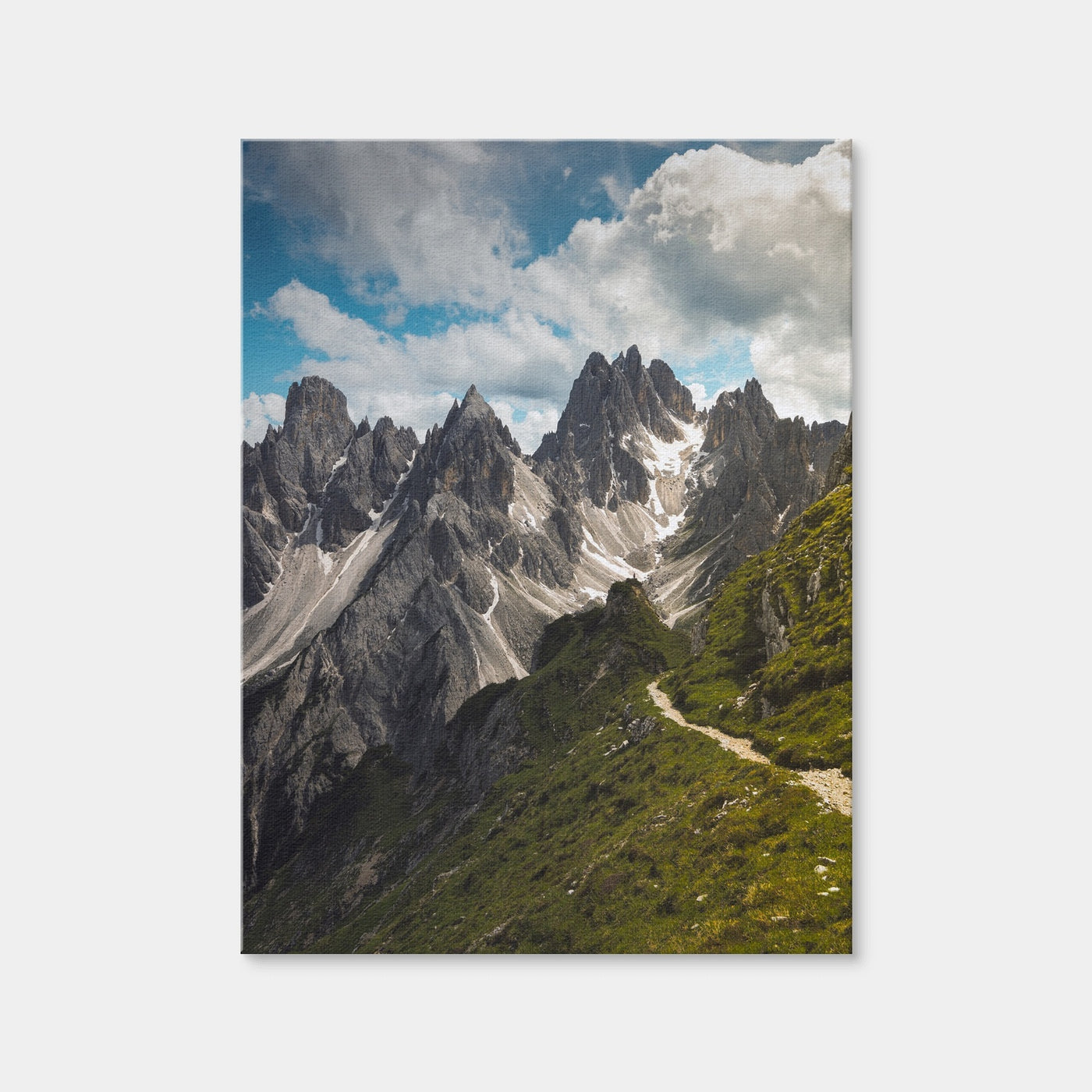 AUTO-MOCKUP WHITE | Cadini di Misurina III | 1 Piece | Gallery Wrap Canvas | group=3x4
