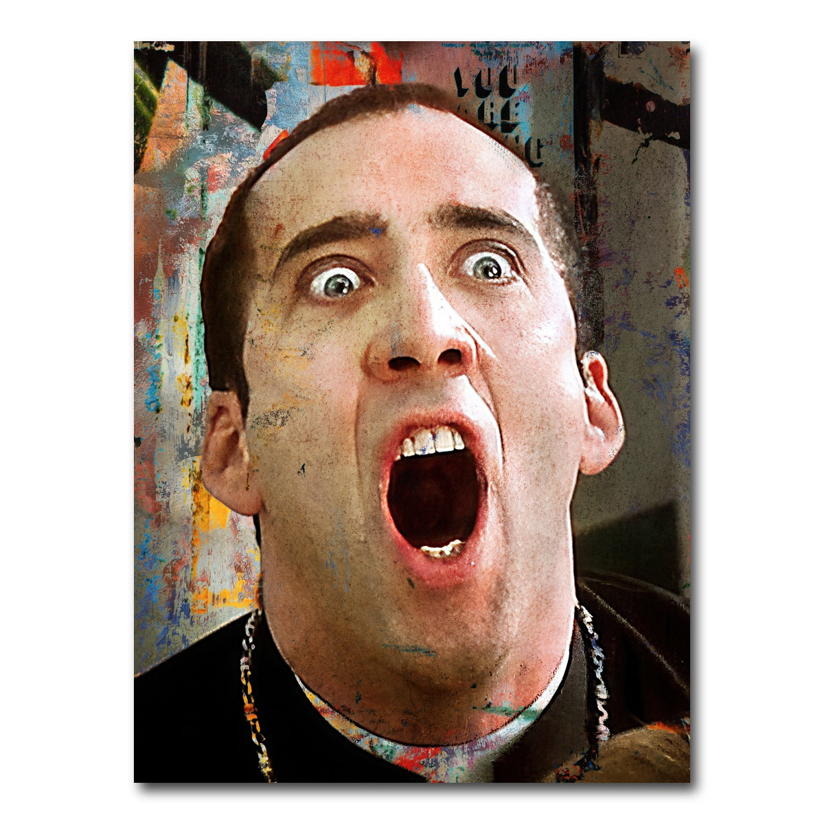 AUTO-MOCKUP WHITE | Cage Face Off | 1 Piece | Gallery Wrap Canvas | group=3x4