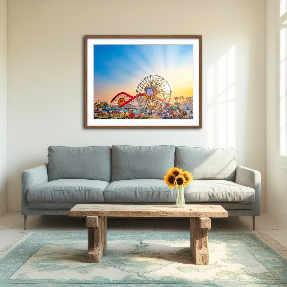 California Adventure Sunset Wall Art