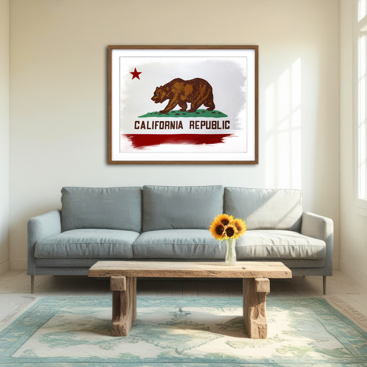 California State Flag Wall Art