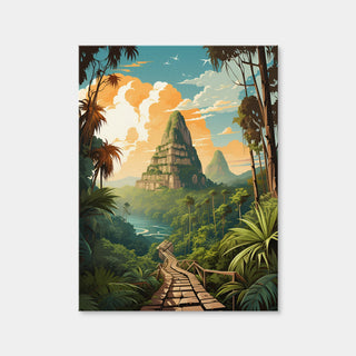 AUTO-MOCKUP WHITE | Cambodia - Bayon Temple | 1 Piece | Gallery Wrap Canvas | group=3x4