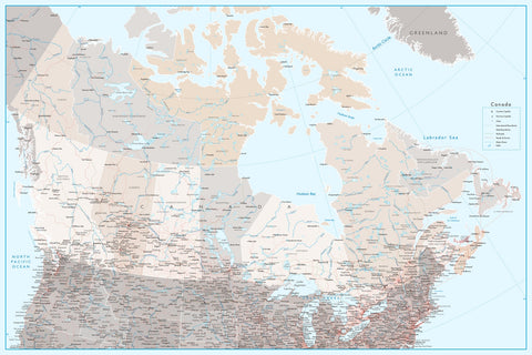 Canada Map Wall Art