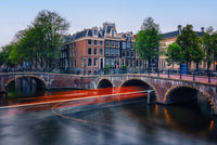 Canal In Amsterdam Wall Art