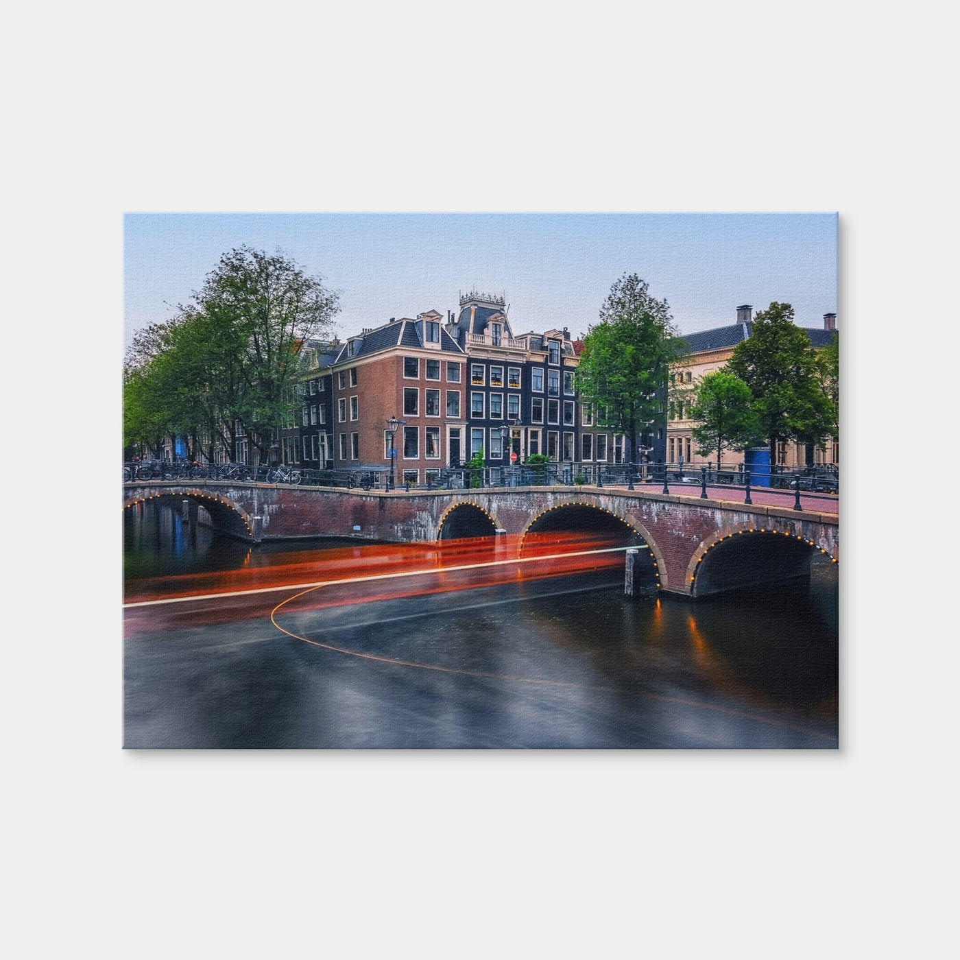 AUTO-MOCKUP WHITE | Canal In Amsterdam | 1 Piece | Gallery Wrap Canvas | group=4x3