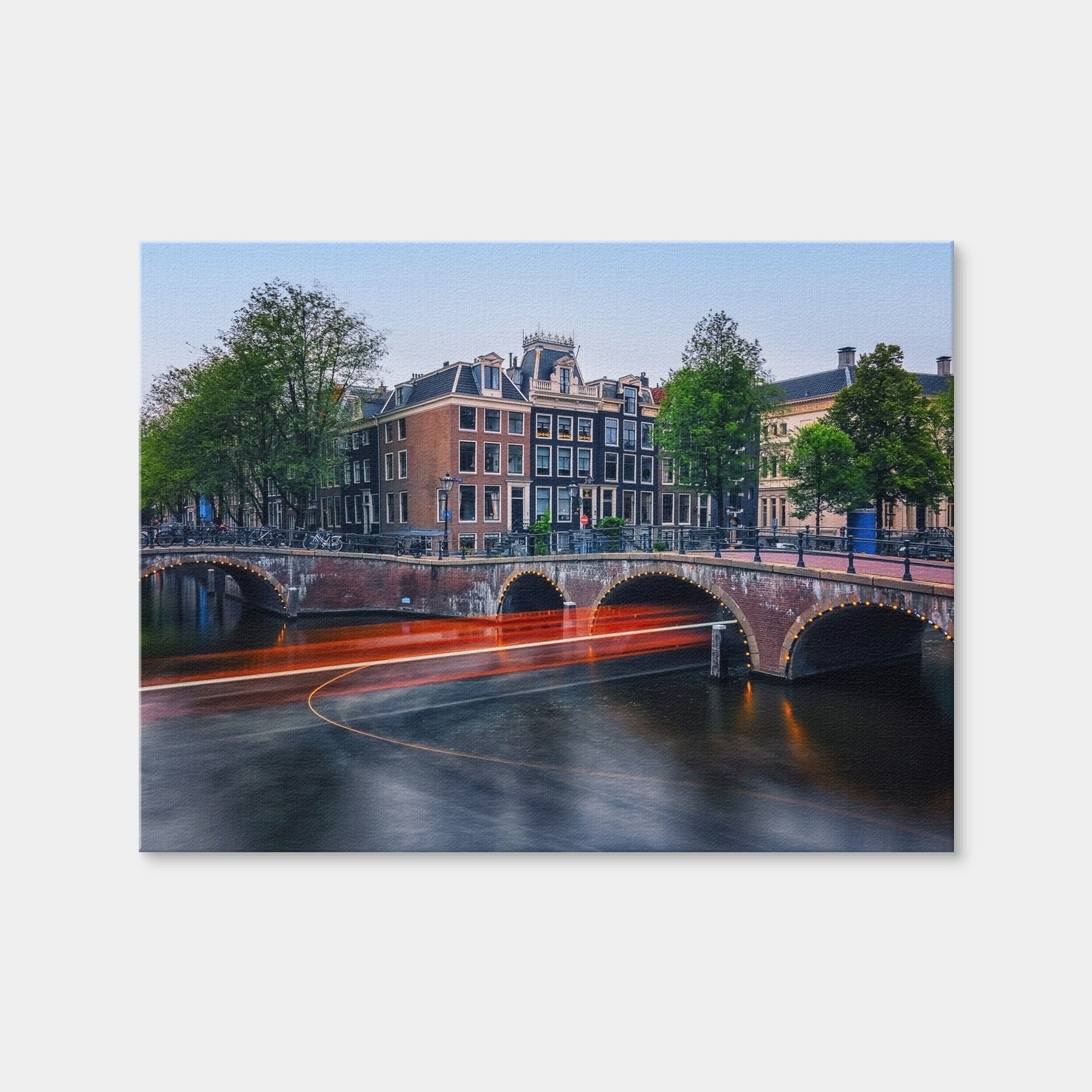 AUTO-MOCKUP WHITE | Canal In Amsterdam | 1 Piece | Gallery Wrap Canvas | group=4x3
