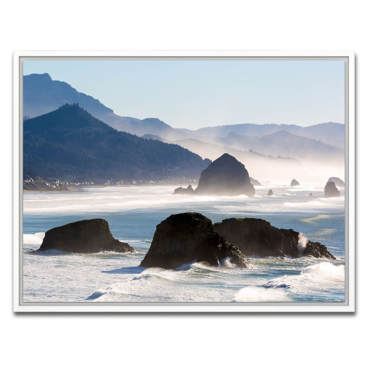 AUTO-MOCKUP WHITE | Cannon Beach | 1 Piece | White Framed Canvas | group=4x3