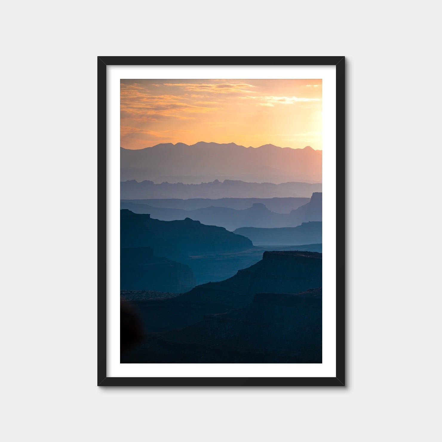 AUTO-MOCKUP WHITE | Canyon Layers | 1 Piece | Black Framed Print | group=3x4