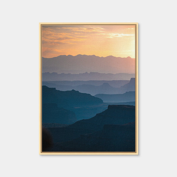 Canyon Layers Wall Art — Framed Canvas Format preview