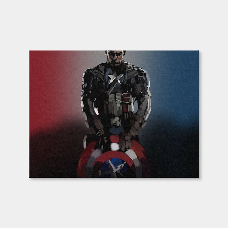 AUTO-MOCKUP WHITE | Cap and His Shield | 1 Piece | Gallery Wrap Canvas | group=4x3