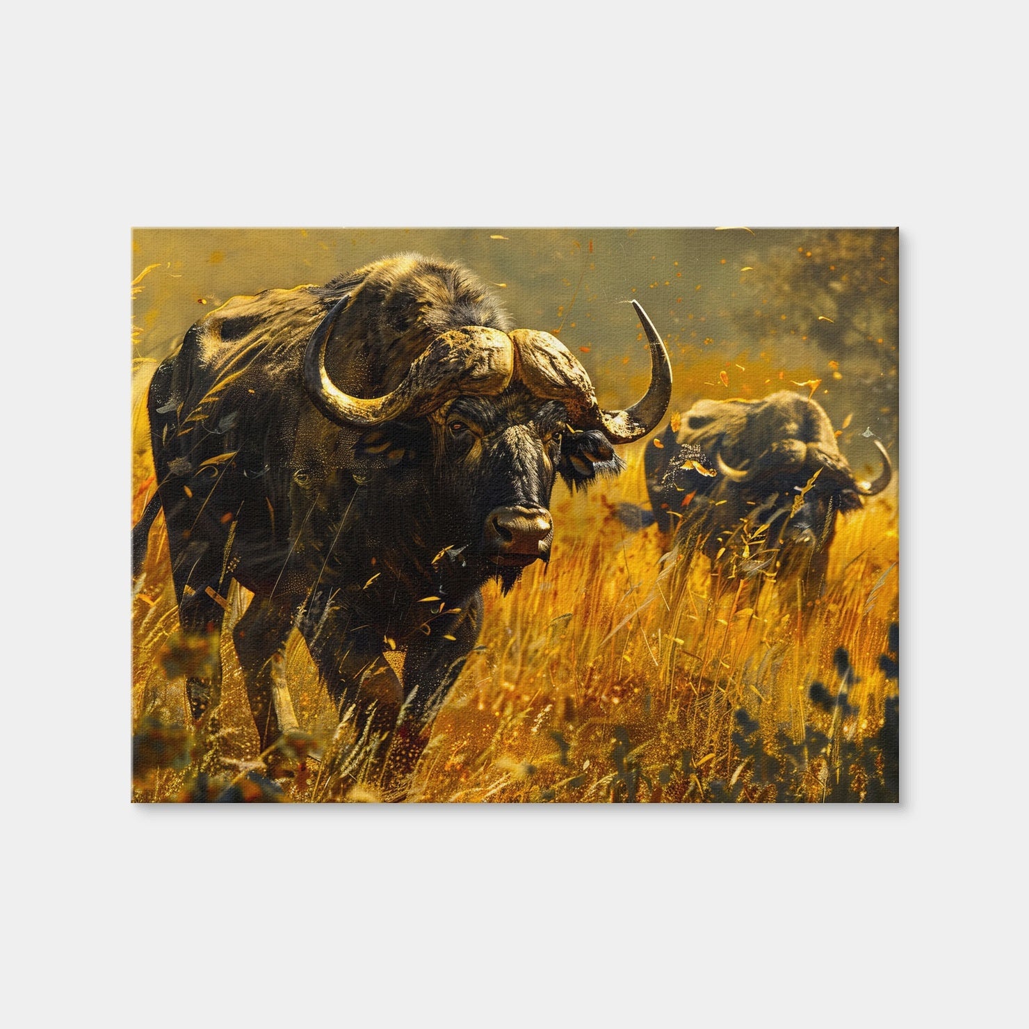 AUTO-MOCKUP WHITE | Cape Buffaloes | 1 Piece | Gallery Wrap Canvas | group=4x3
