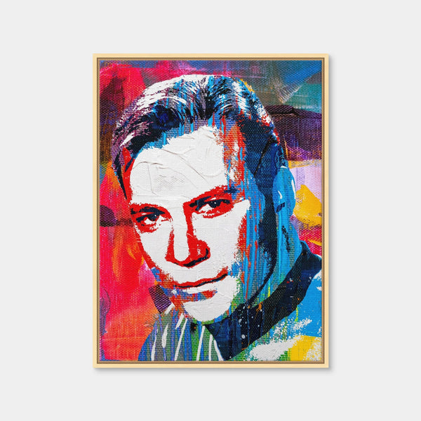 Capt Kirk Wall Art — Framed Canvas Format preview