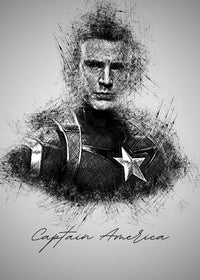 Captain America Evans Wall Art