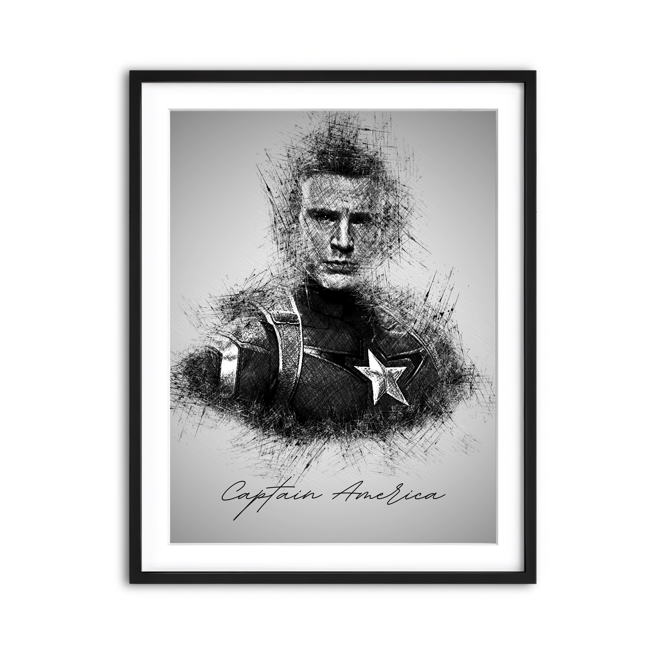 Captain America Evans Wall Art