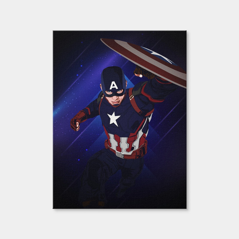 AUTO-MOCKUP WHITE | Captain America | 1 Piece | Gallery Wrap Canvas | group=3x4