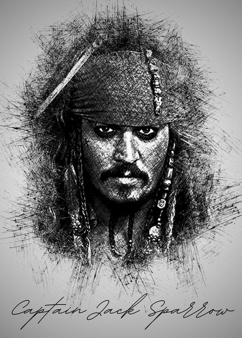 Captain Jack Sparrow Wall Art