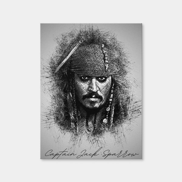 Captain Jack Sparrow Wall Art — Canvas Wrap Format preview