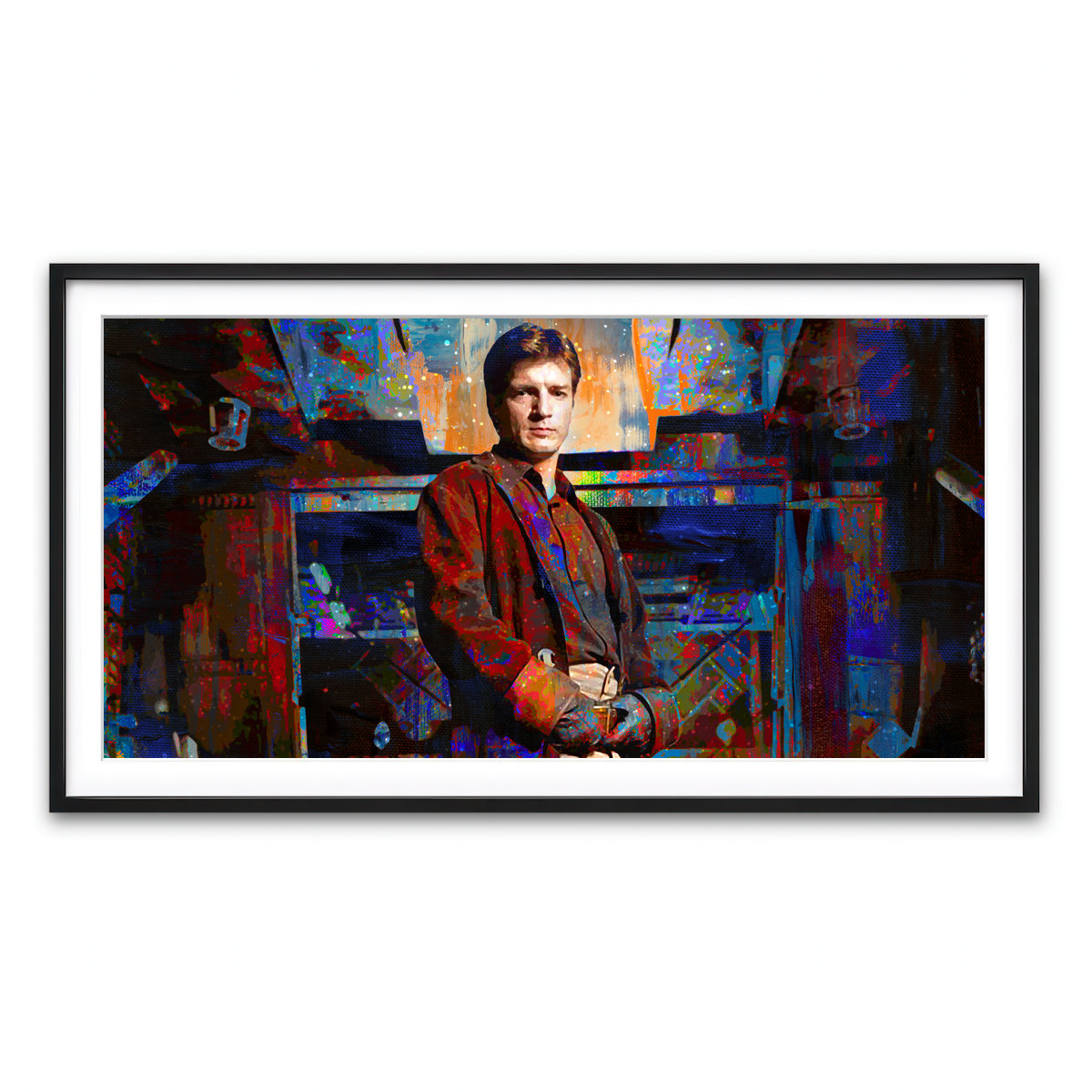 Framed Print 2x1 Black