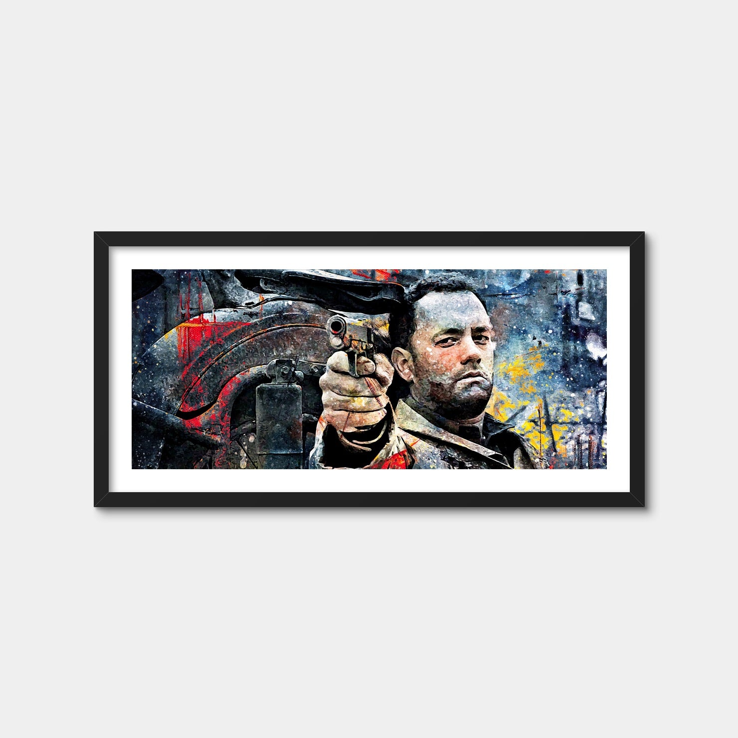 AUTO-MOCKUP WHITE | Captain Miller | 1 Piece | Black Framed Print | group=2x1