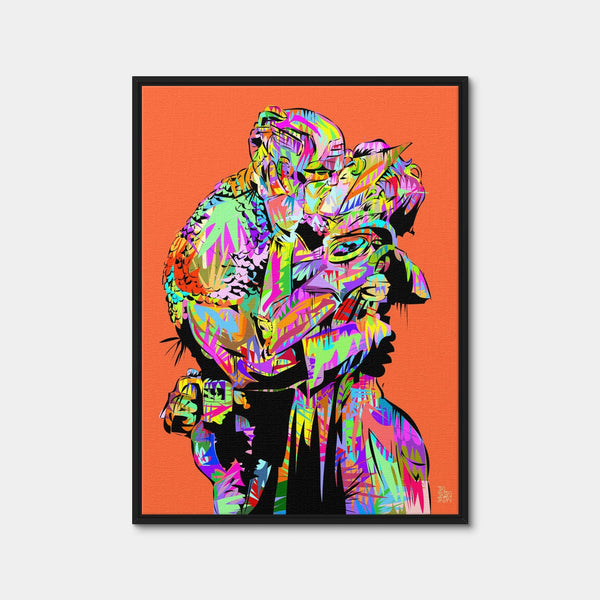 Captain the Kiss Wall Art — Framed Canvas Format preview
