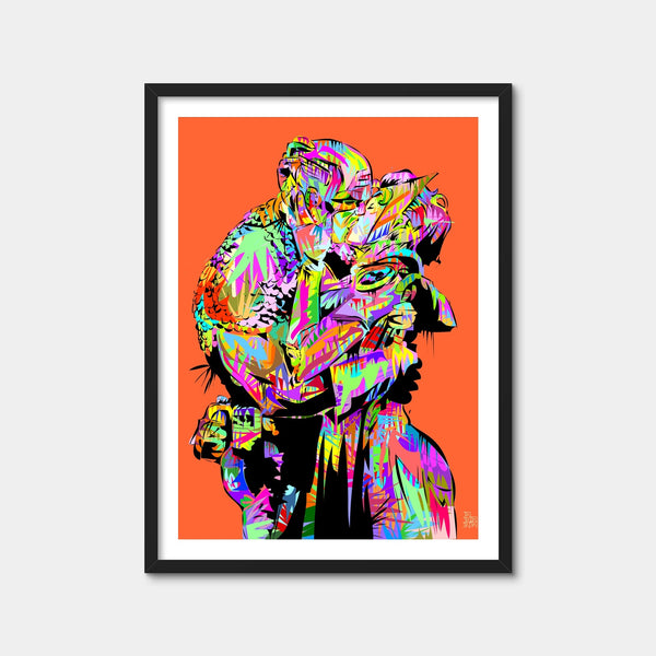 Captain the Kiss Wall Art — Framed Print Format preview
