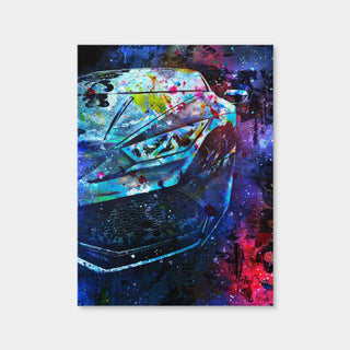 AUTO-MOCKUP WHITE | Car Color Splash | 1 Piece | Gallery Wrap Canvas | group=3x4