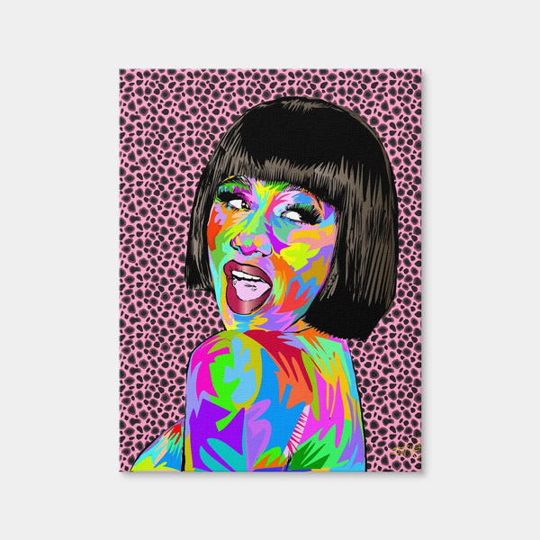 Cardi b Wall Art — Canvas Wrap Format preview