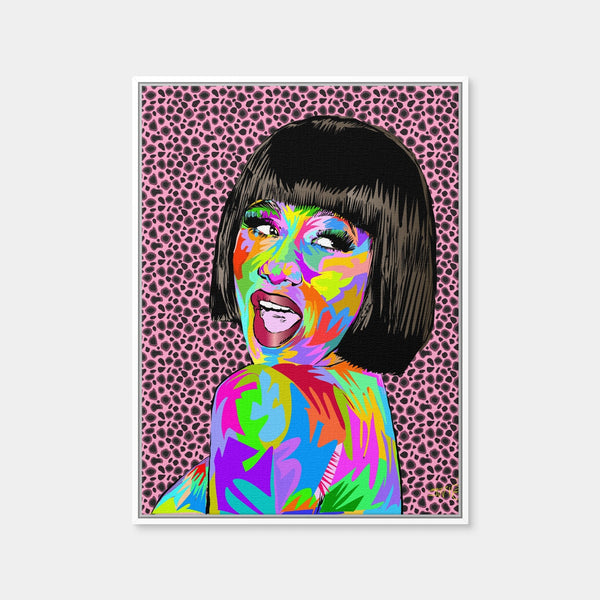 Cardi b Wall Art — Framed Canvas Format preview