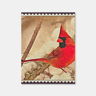 AUTO-MOCKUP WHITE | Cardinal Postage Stamp | 1 Piece | Gallery Wrap | group=3x4