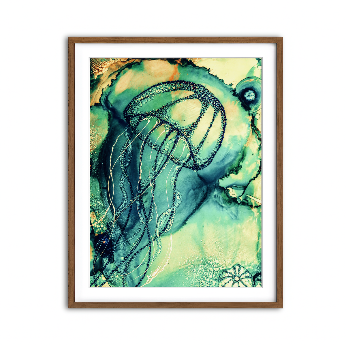 Framed Print 3x4 Walnut