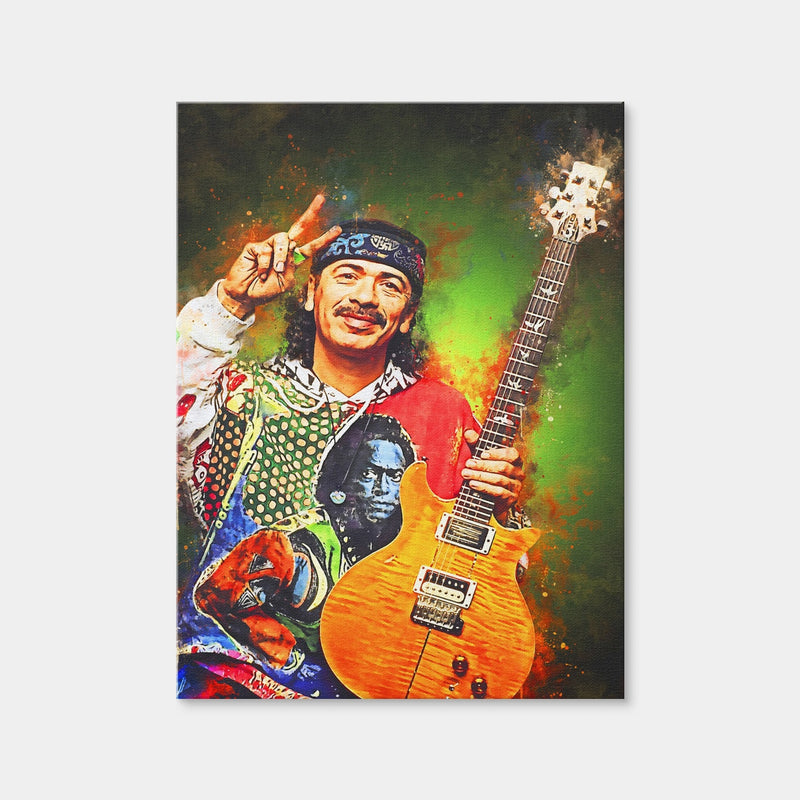 AUTO-MOCKUP WHITE | Carlos Santana | 1 Piece | Gallery Wrap Canvas | group=3x4