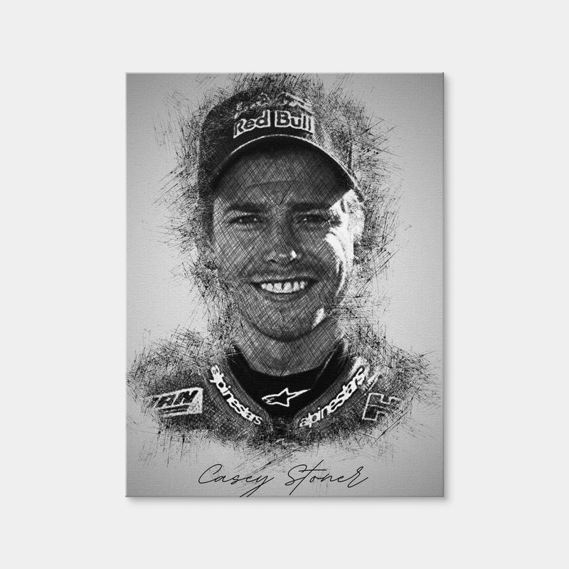 AUTO-MOCKUP WHITE | Casey Stoner | 1 Piece | Gallery Wrap Canvas | group=3x4