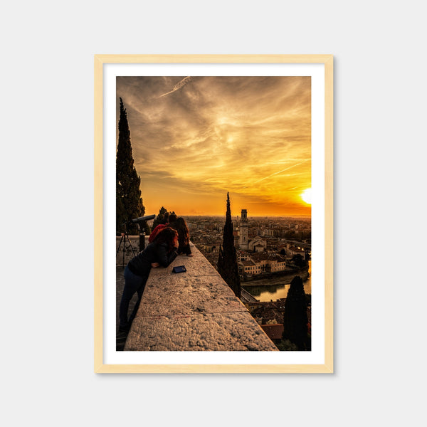 Castel San Pietro Sunset Wall Art — Framed Print Format preview