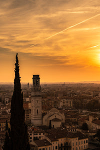 Castel San Pietro at sunset Wall Art