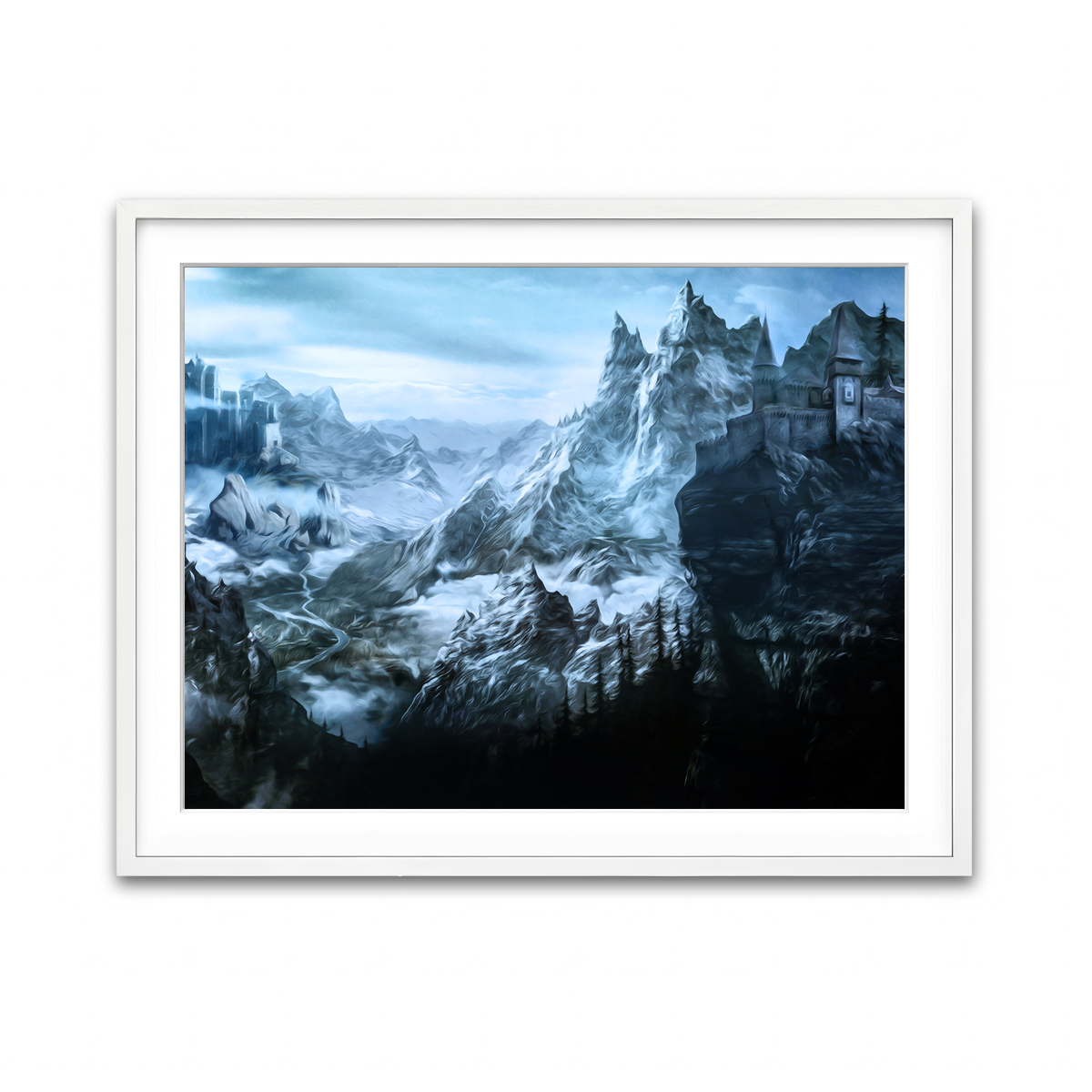 Framed Print 4x3 White