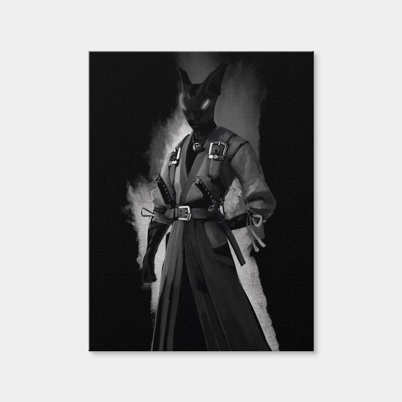 AUTO-MOCKUP WHITE | Cat Character | 1 Piece | Gallery Wrap Canvas | group=3x4