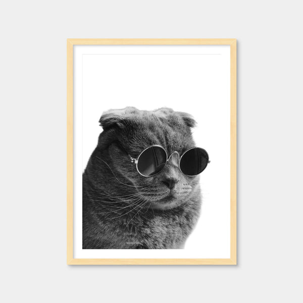 Cat Cool Wall Art — Framed Print Format preview