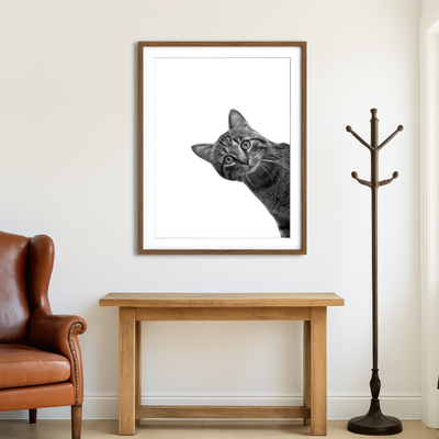 AUTO-MOCKUP ROOM | Cat Wall Art