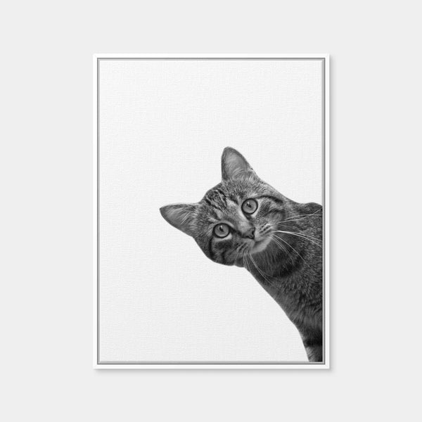Cat Wall Art — Framed Canvas Format preview