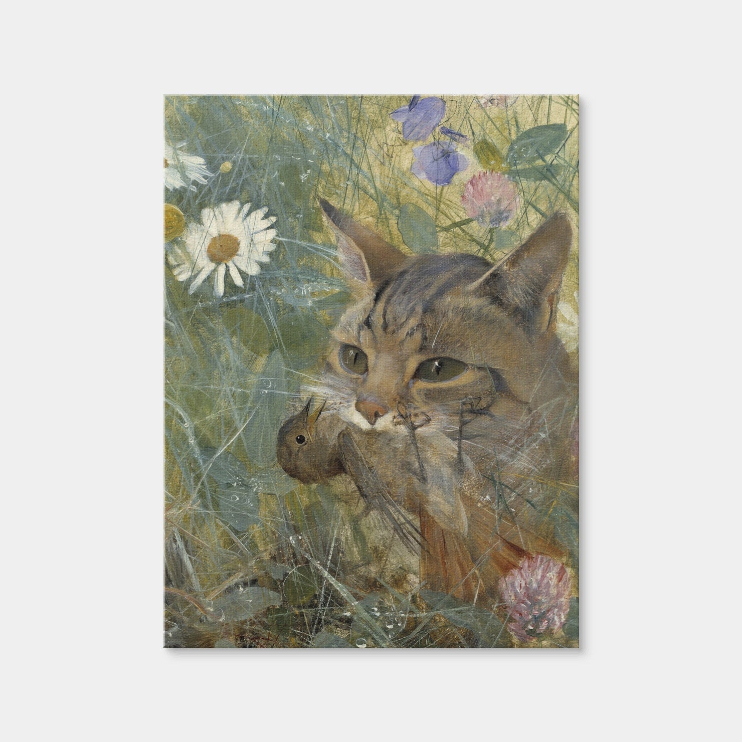 AUTO-MOCKUP WHITE | Cat's Catch | 1 Piece | Gallery Wrap Canvas | group=3x4